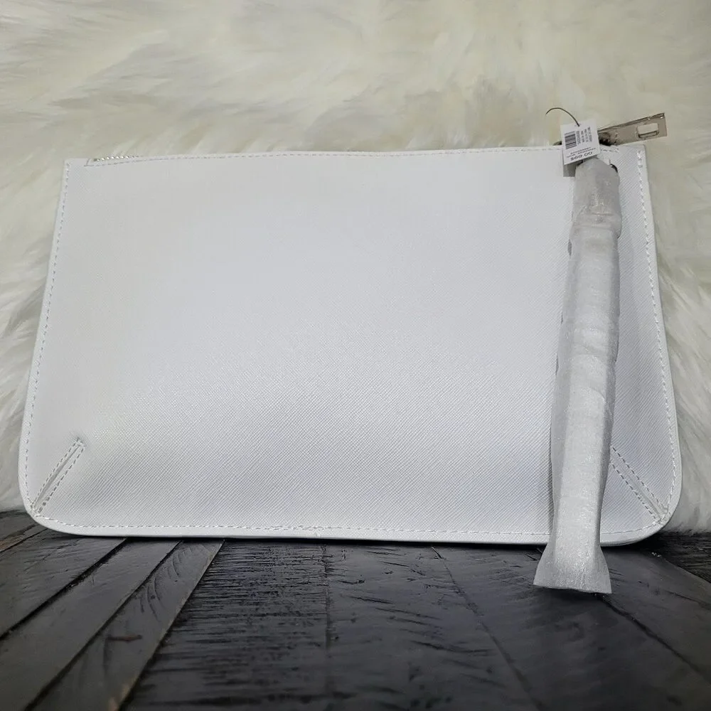 White House Black Market Clutch New Elegant Black & White Evening Handbag - Picture 2 of 4